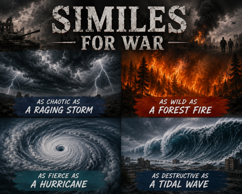 Similes for war