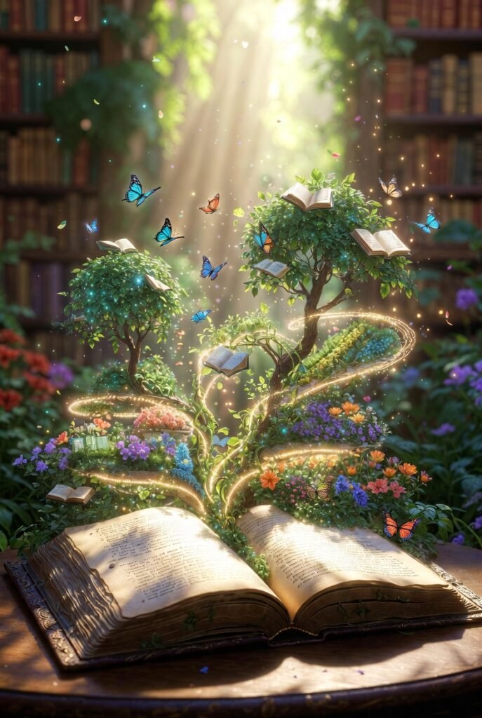 metaphor about books