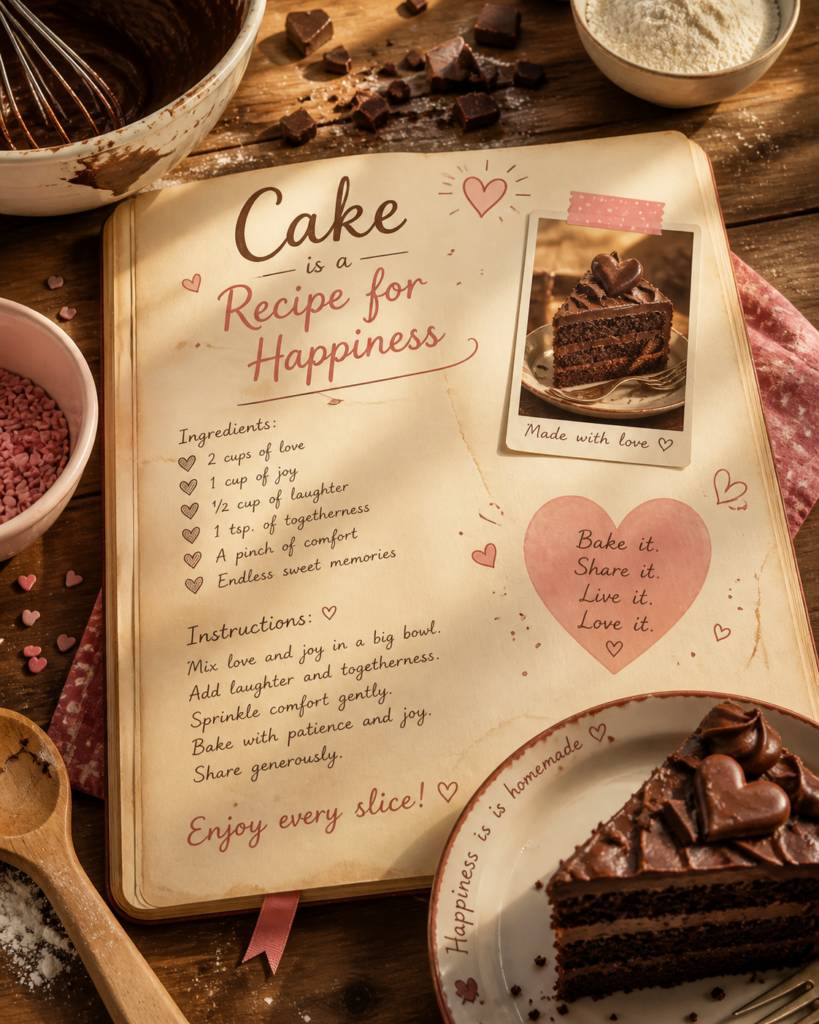 Cake metaphor example