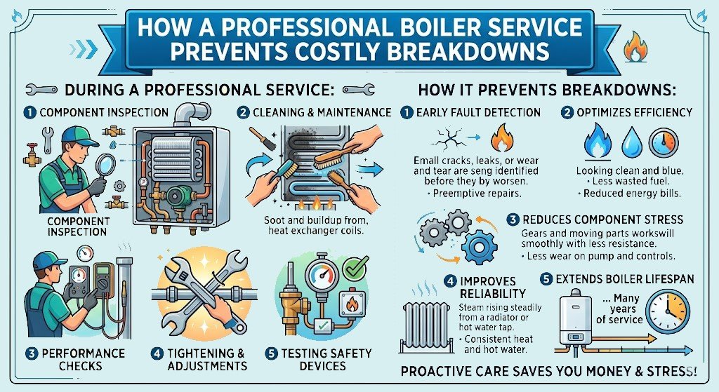 Boiler service cost and repairs