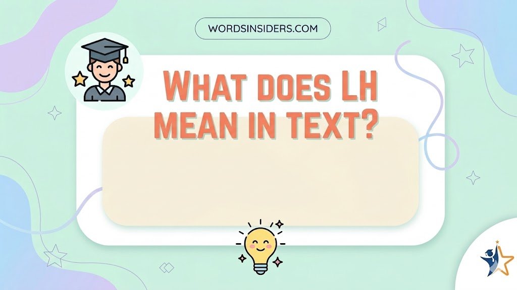 What does LH mean in text?