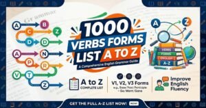 verbs forms list A to Z