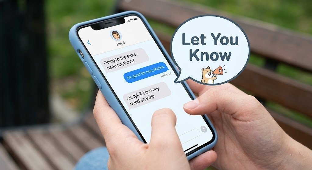 LYK meaning in  Texting 