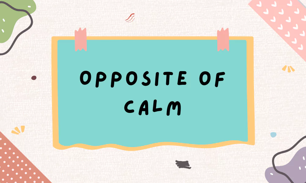 Opposite of Calm – Antonyms, Meanings, and Examples