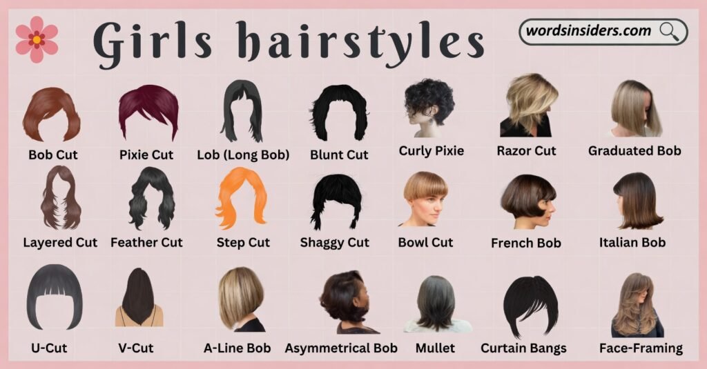 haircut syle names for girls