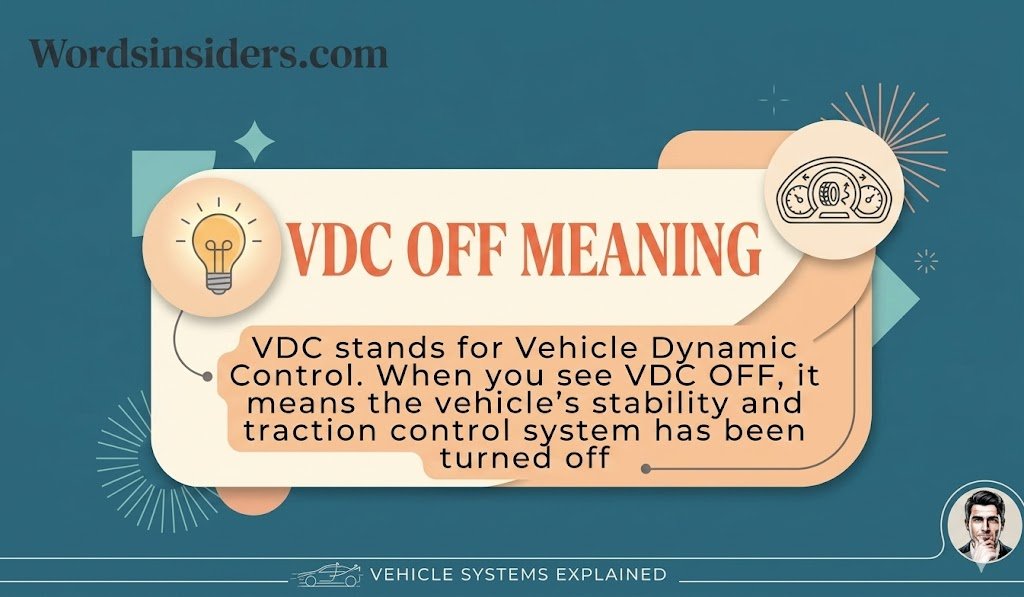 VDC Off meaning