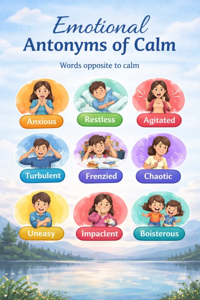 Emotional Antonyms of Calm
