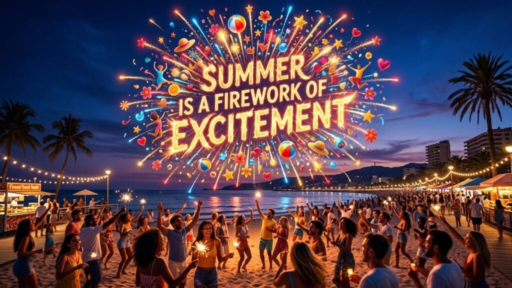 Summer is a firework of excitement