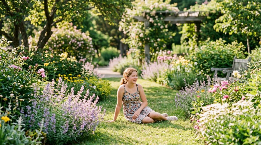 Flower in bloom smile