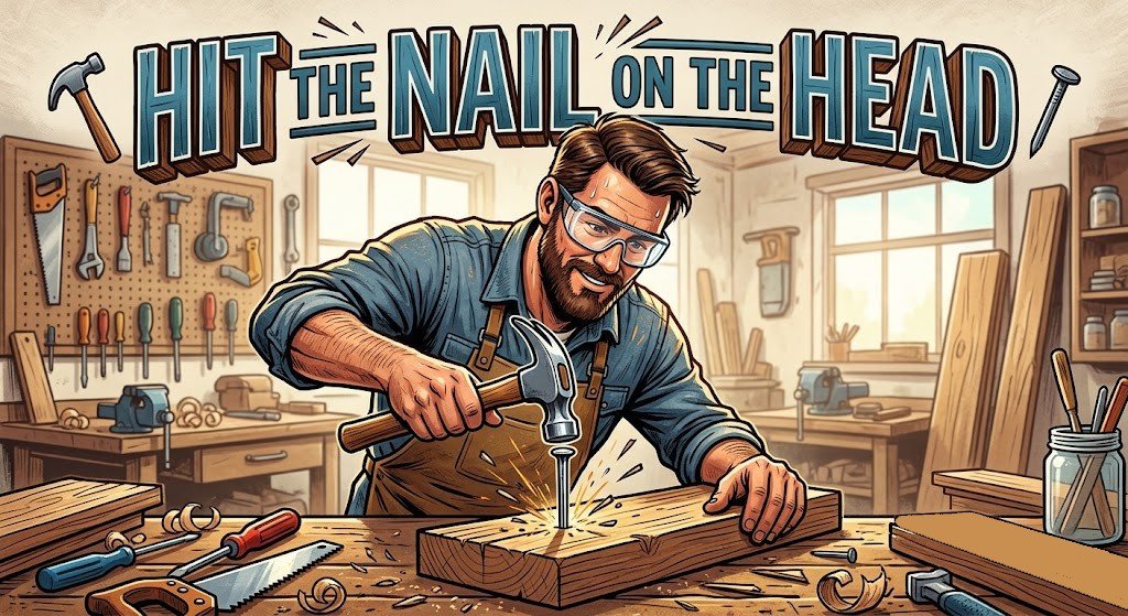 Hit the nail on the head idiom