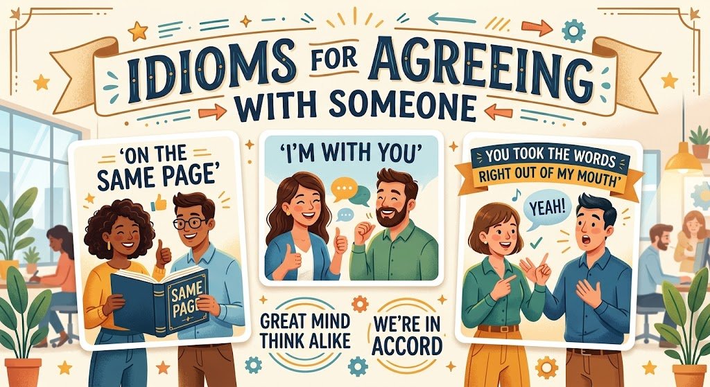Idioms for agreeing with someone